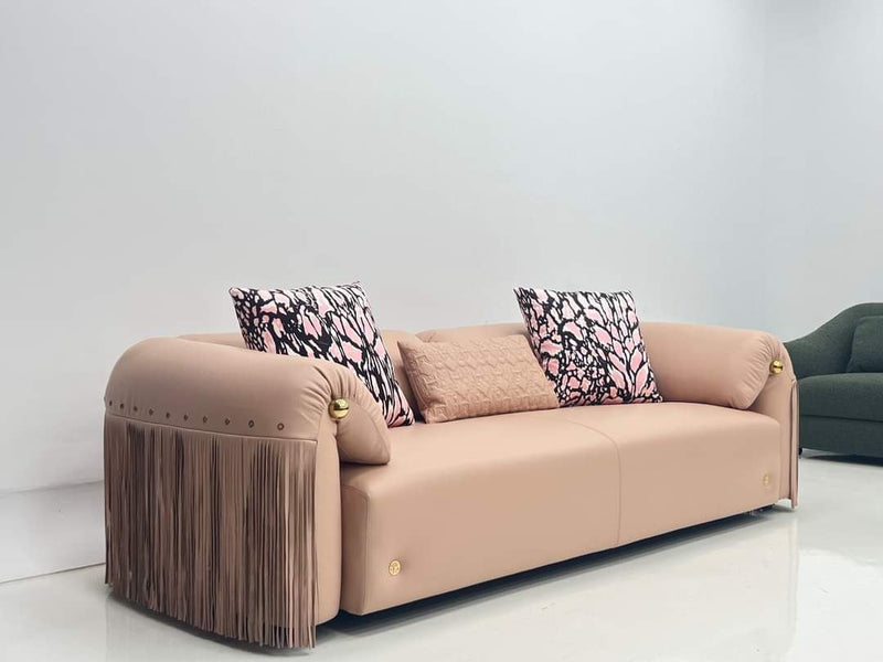 Romanian Beech Wood Sofa and Chair Set