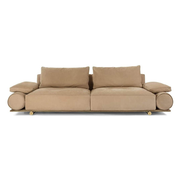 Romanian Beech Wood Sofa with Turkish Velvet Upholstery