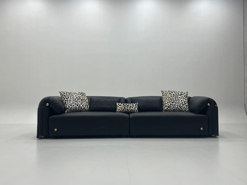 Romanian Beech Wood Sofa and Chair Set